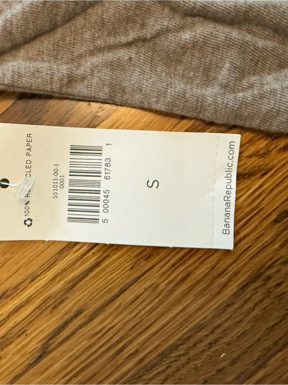 Banana Republic Men's Short Sleeve Crew Tee - Taupe Gray
